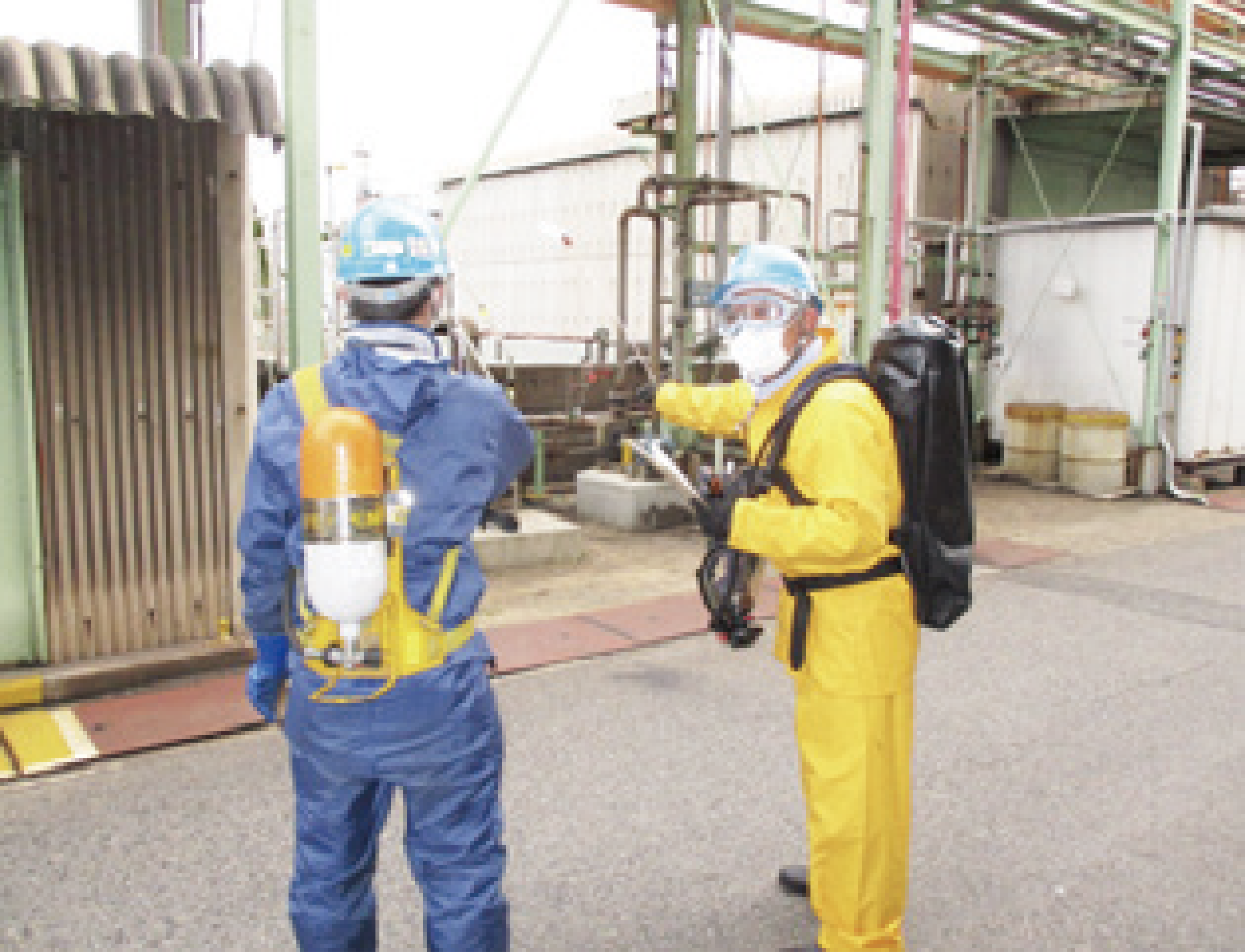 Hazardous material (HCN) leak response drill